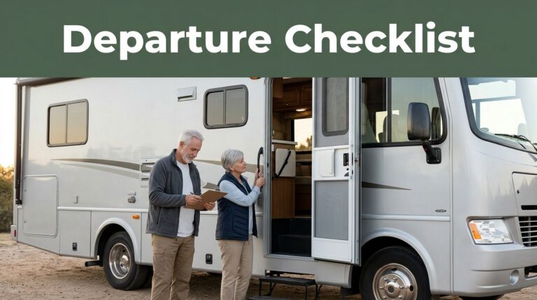 RV Departure Checklist for Seniors Who Miss Small Stuff
