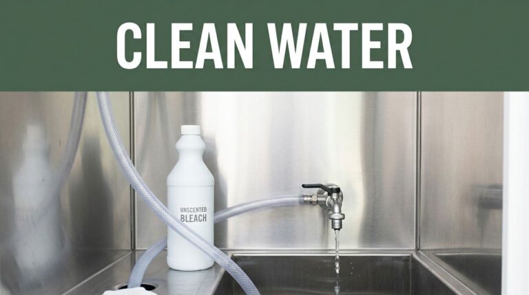 How to Sanitize an RV Fresh Water Tank Safely