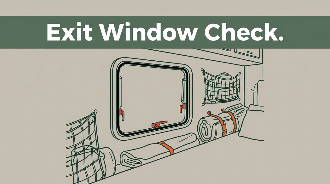 RV Emergency Exit Window Checks Before Every Trip